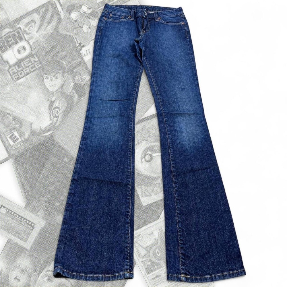 Vintage Y2K Slim Low Rise Western Lucky Brand Flap Pocket Bootcut Flared Jeans